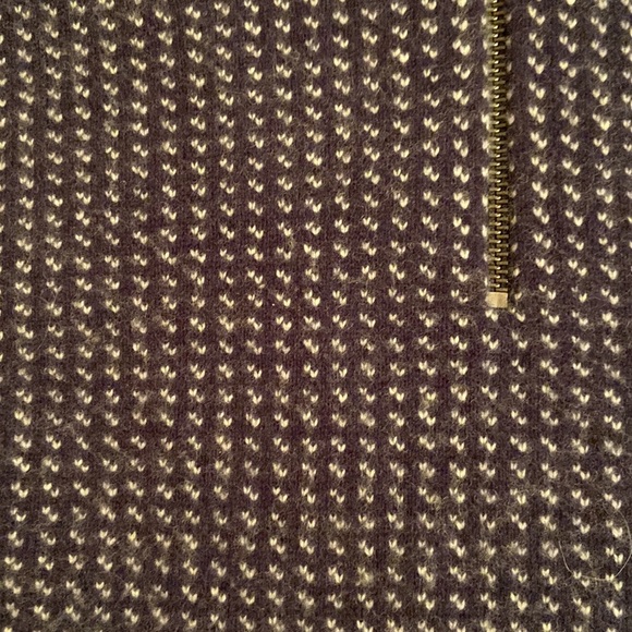 Jcrew 1/4 zip wool houndstooth sweater size Large - Picture 3 of 7